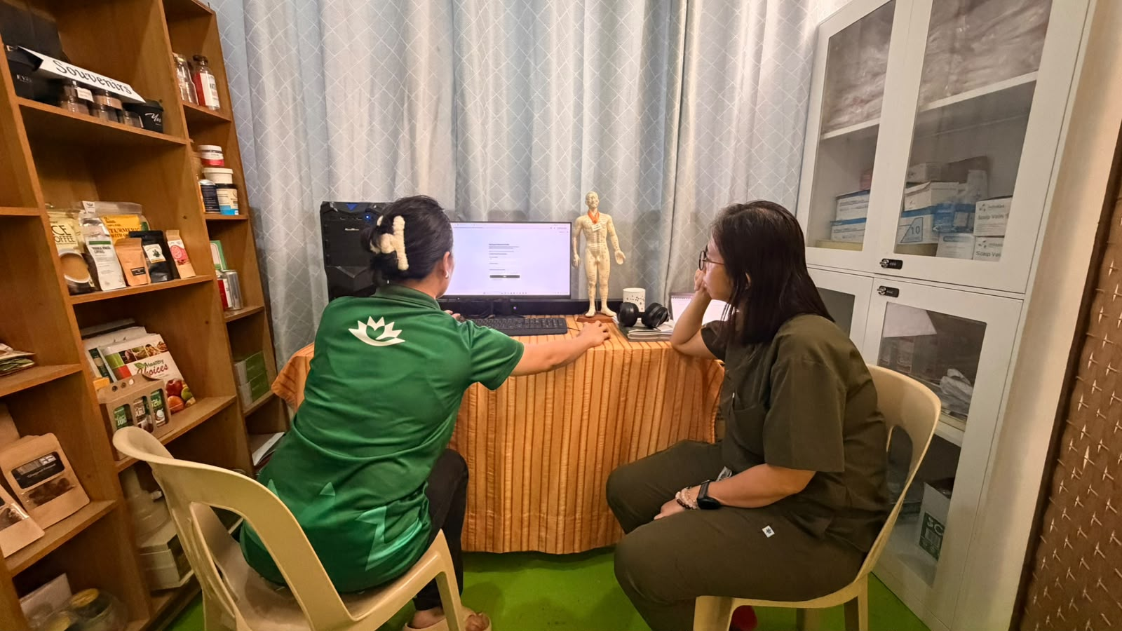 The Maia Earth platform in use at the NGO health clinic